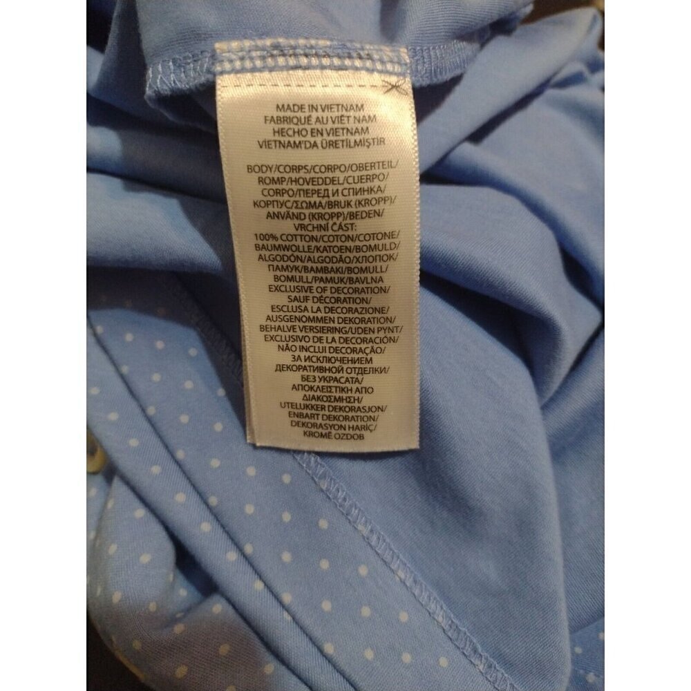Polo Ralph Lauren Custom Slim Fit Mens XL Blue Polka Dot Short Sleeve Polo Shirt - Picture 9 of 11